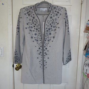 Donn Avinci Lined Jacket with beading